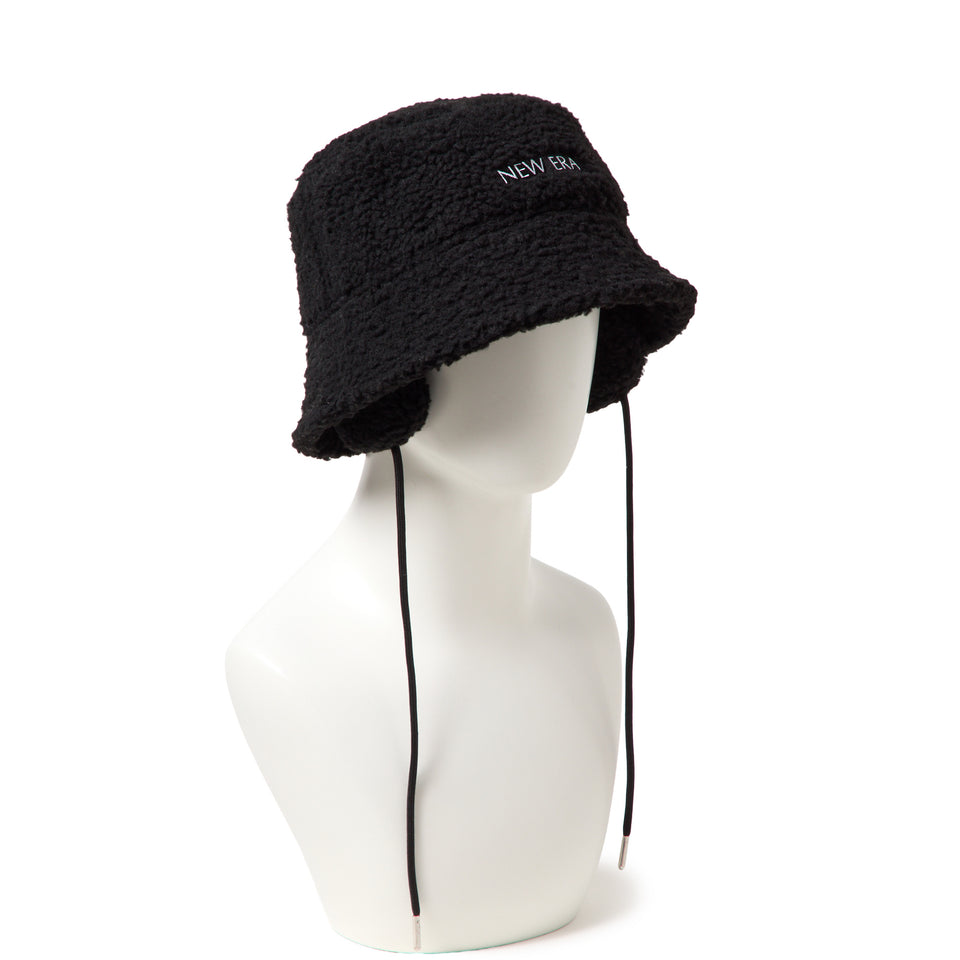 Women's バケット01 セーラーブリム ドッグイヤー ボア ブラック|ゴルフ | NEW ERA ニューエラ公式オンラインストア