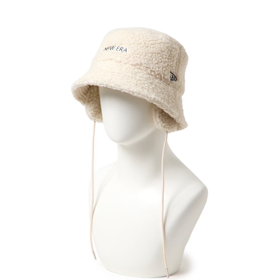 Women's バケット01 セーラーブリム ドッグイヤー ボア ベージュ|ゴルフ | NEW ERA ニューエラ公式オンラインストア