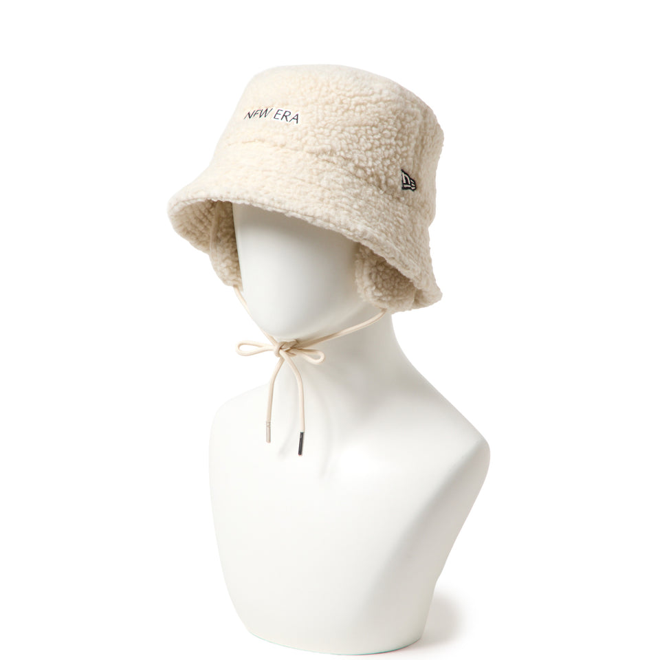 Women's バケット01 セーラーブリム ドッグイヤー ボア ベージュ|ゴルフ | NEW ERA ニューエラ公式オンラインストア
