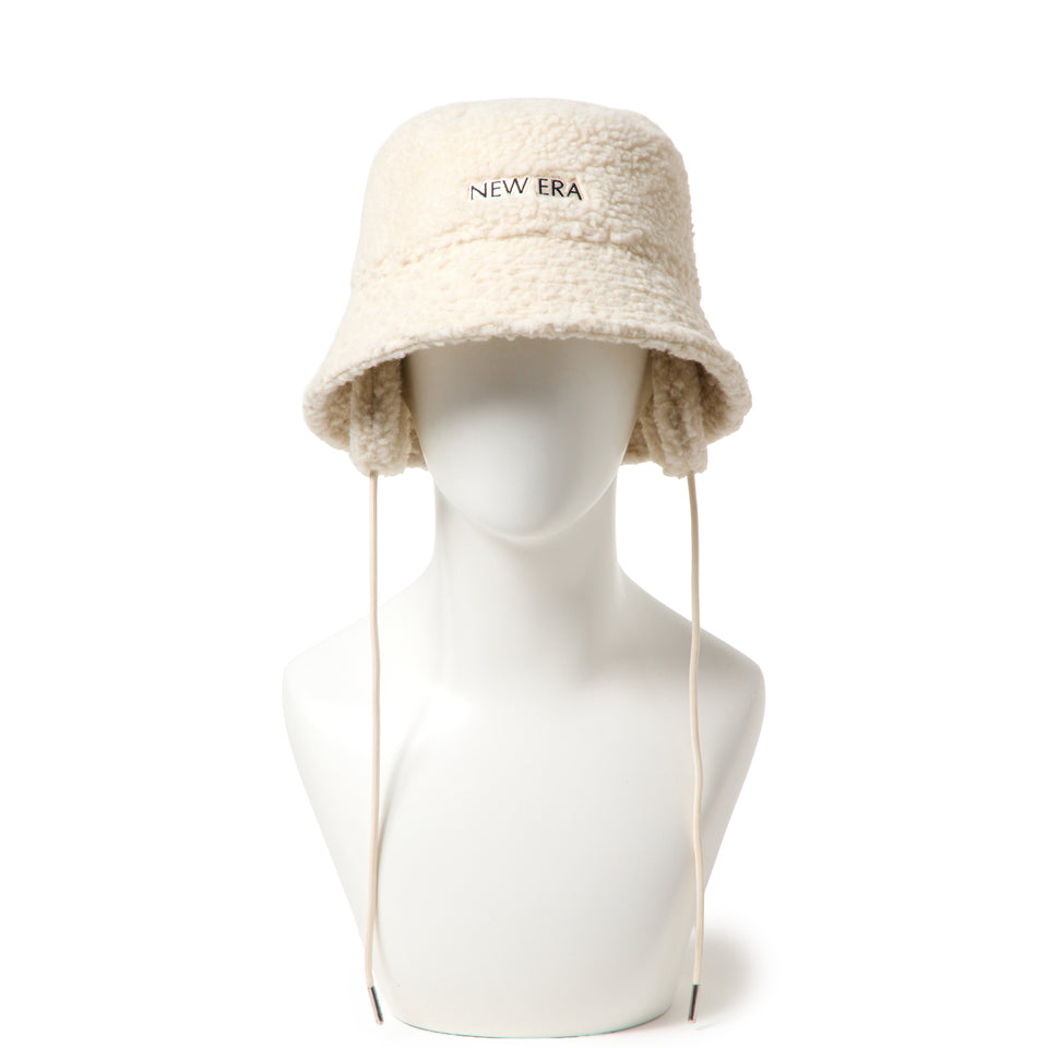Women's バケット01 セーラーブリム ドッグイヤー ボア ベージュ|ゴルフ | NEW ERA ニューエラ公式オンラインストア
