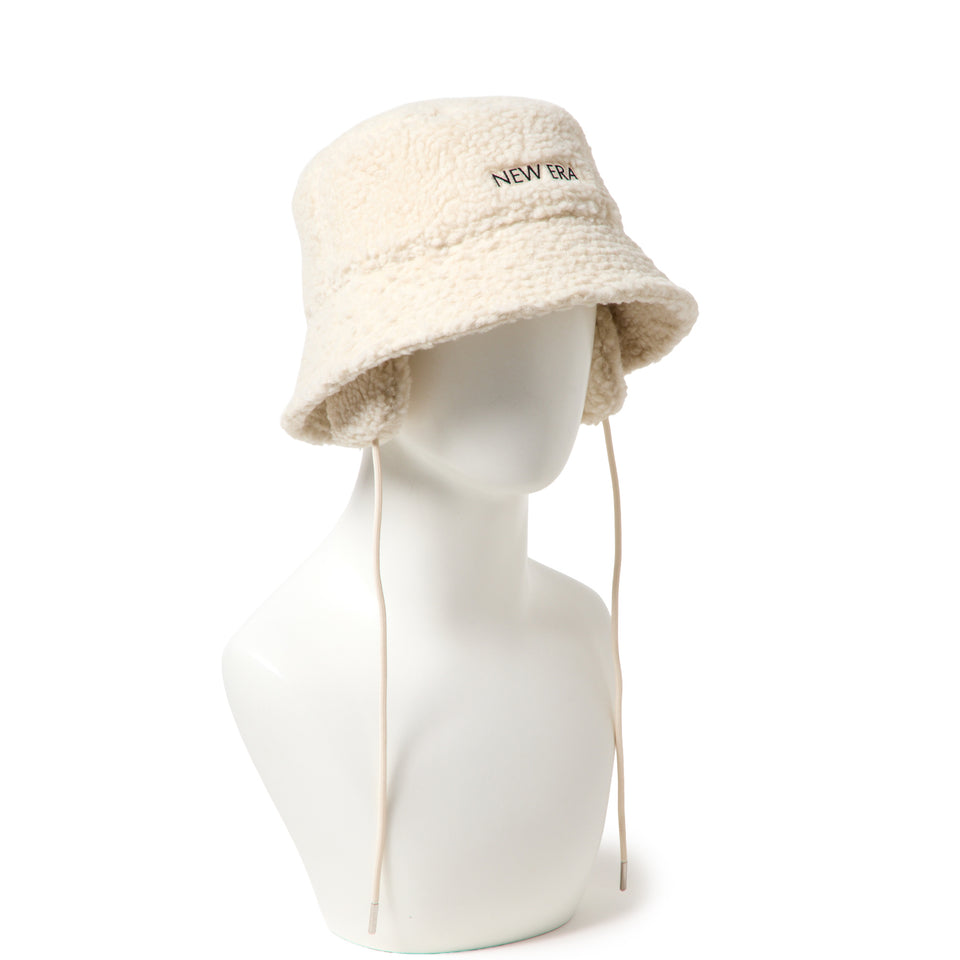 Women's バケット01 セーラーブリム ドッグイヤー ボア ベージュ|ゴルフ | NEW ERA ニューエラ公式オンラインストア