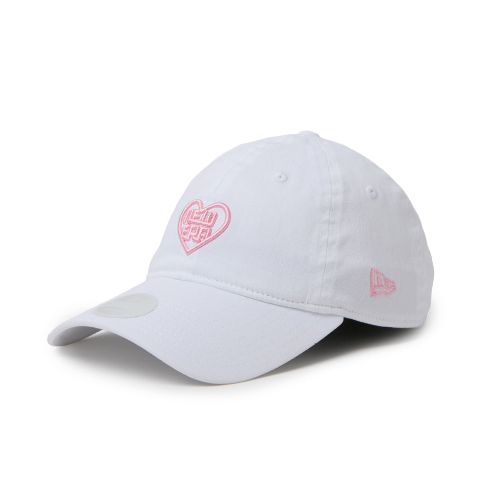 Women’s 9TWENTY ロングバイザー ストレッチコットン ウォッシャブル Heart Logo ホワイト | ゴルフ | NEW ERA ニューエラ公式オンラインストア