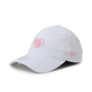 Women’s 9TWENTY ロングバイザー ストレッチコットン ウォッシャブル Heart Logo ホワイト | ゴルフ | NEW ERA ニューエラ公式オンラインストア