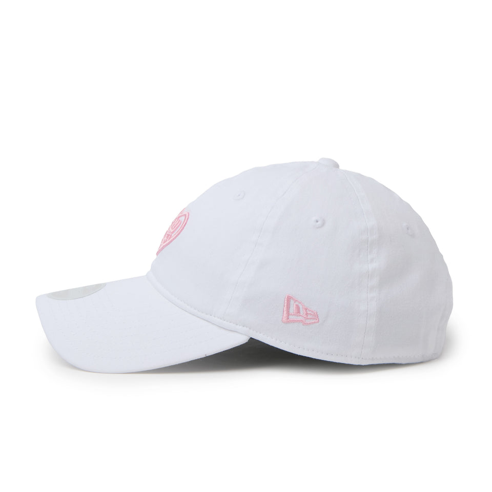 Women’s 9TWENTY ロングバイザー ストレッチコットン ウォッシャブル Heart Logo ホワイト | ゴルフ | NEW ERA ニューエラ公式オンラインストア
