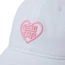 Women’s 9TWENTY ロングバイザー ストレッチコットン ウォッシャブル Heart Logo ホワイト | ゴルフ | NEW ERA ニューエラ公式オンラインストア
