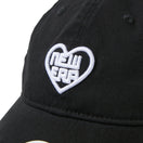 Women’s 9TWENTY ロングバイザー ストレッチコットン ウォッシャブル Heart Logo ブラック | ゴルフ | NEW ERA ニューエラ公式オンラインストア