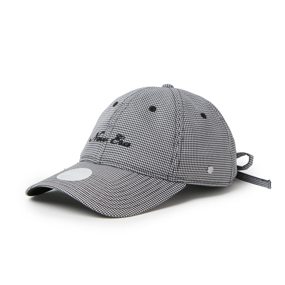 Women's 9TWENTY ロングバイザー ナローリボン ハウンドトゥース ブラック|ゴルフ | NEW ERA ニューエラ公式オンラインストア
