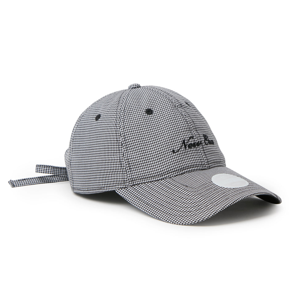 Women's 9TWENTY ロングバイザー ナローリボン ハウンドトゥース ブラック|ゴルフ | NEW ERA ニューエラ公式オンラインストア