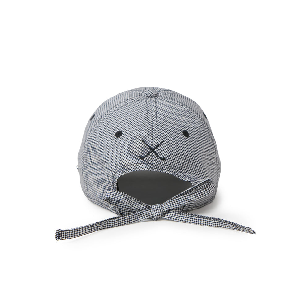 Women's 9TWENTY ロングバイザー ナローリボン ハウンドトゥース ブラック|ゴルフ | NEW ERA ニューエラ公式オンラインストア