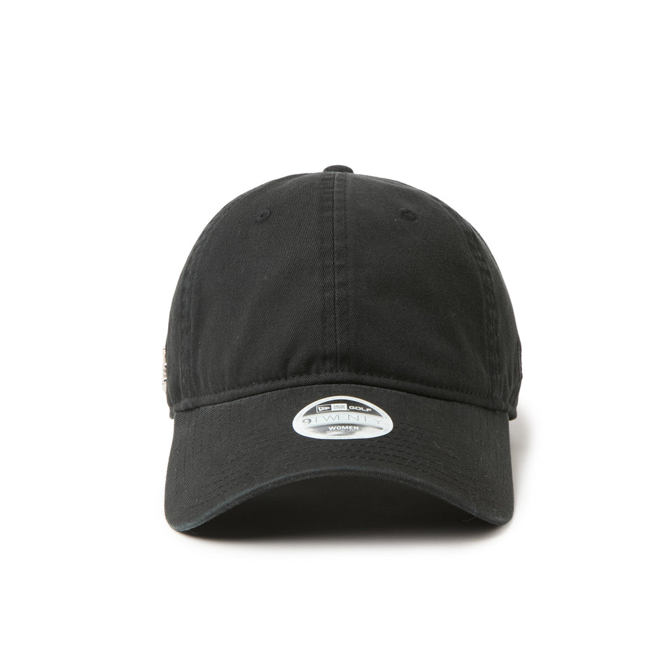 Women's 9TWENTY ロングバイザー クラシックロゴ サイドミニメタルロゴ ブラック|ゴルフ | NEW ERA ニューエラ公式オンラインストア