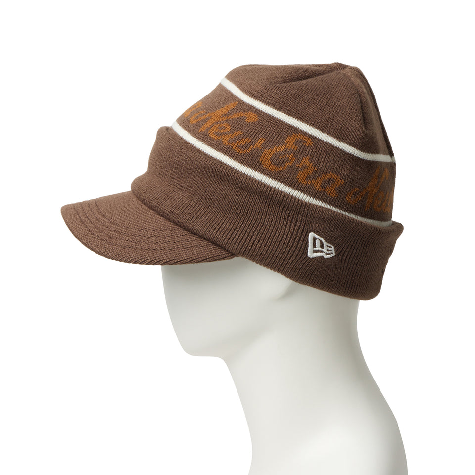 バイザーニット Jacquard Logo ブラウン | ゴルフ | NEW ERA ニューエラ公式オンラインストア
