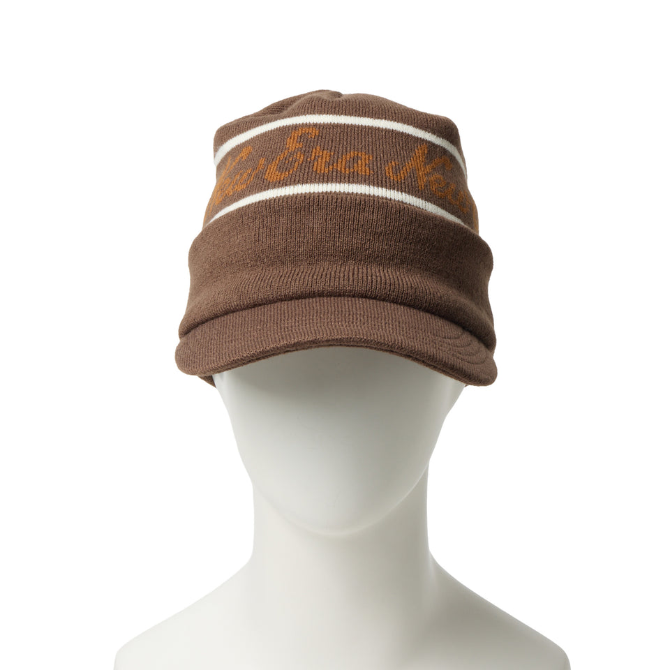 バイザーニット Jacquard Logo ブラウン | ゴルフ | NEW ERA ニューエラ公式オンラインストア
