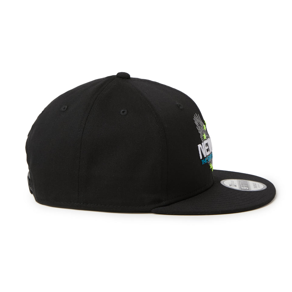 9FIFTY ストレッチコットン ウォッシャブル Eagle ブラック | ゴルフ