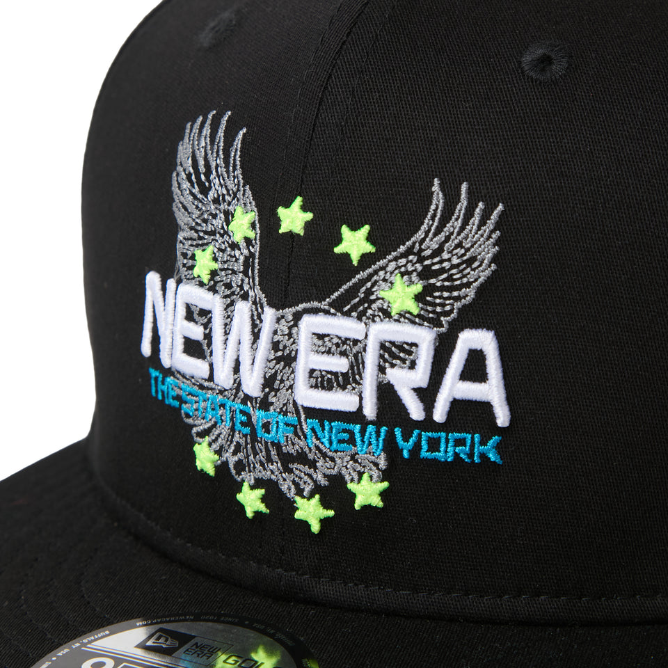 9FIFTY ストレッチコットン ウォッシャブル Eagle ブラック | ゴルフ