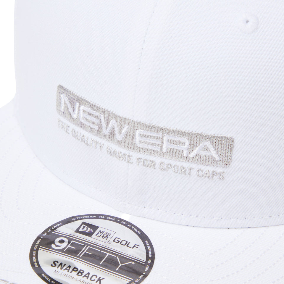9FIFTY レイヤードバイザー Barロゴ ホワイト|ゴルフ | NEW ERA ニューエラ公式オンラインストア