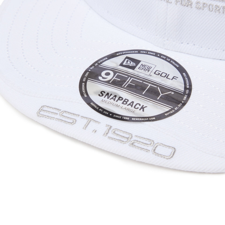 9FIFTY レイヤードバイザー Barロゴ ホワイト|ゴルフ | NEW ERA ニューエラ公式オンラインストア