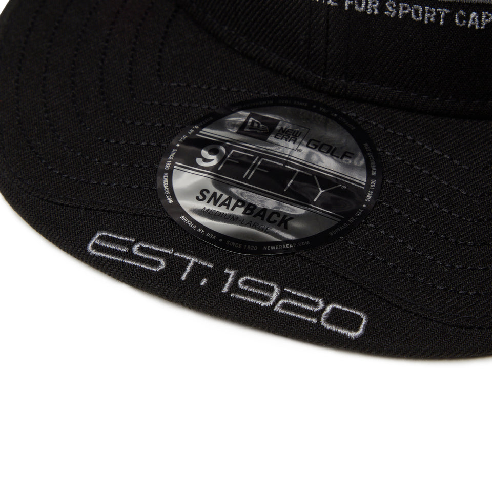 9FIFTY レイヤードバイザー Barロゴ ブラック|ゴルフ | NEW ERA ニューエラ公式オンラインストア