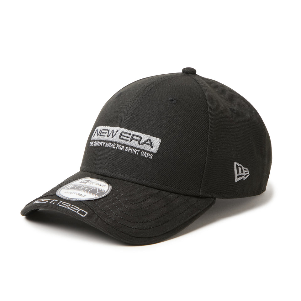 9FORTY レイヤードバイザー Barロゴ ブラック|ゴルフ | NEW ERA ニューエラ公式オンラインストア