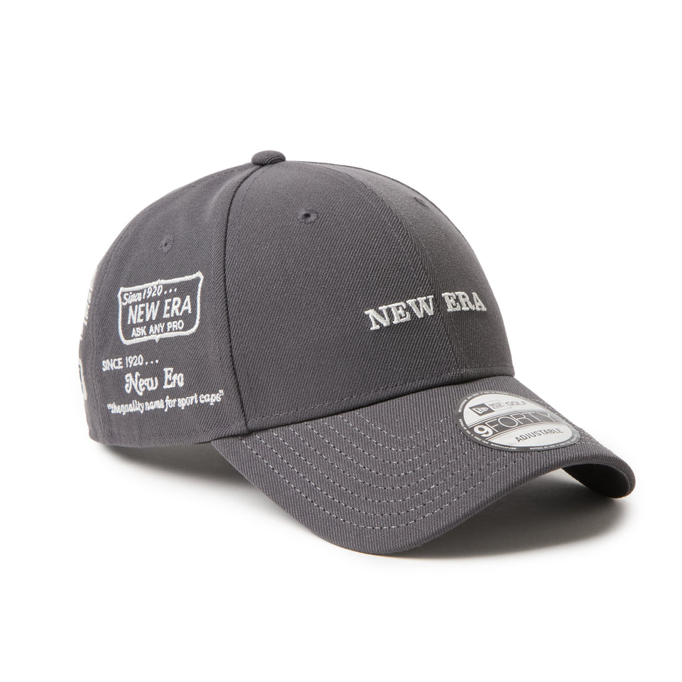 9FORTY Archive Logo ダークグラファイト | ゴルフ | NEW ERA ニューエラ公式オンラインストア