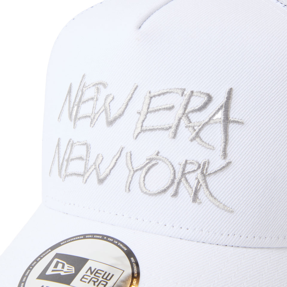 9FORTY A-Frame トラッカー New Era New York ホワイト | ゴルフ | NEW ERA ニューエラ公式オンラインストア