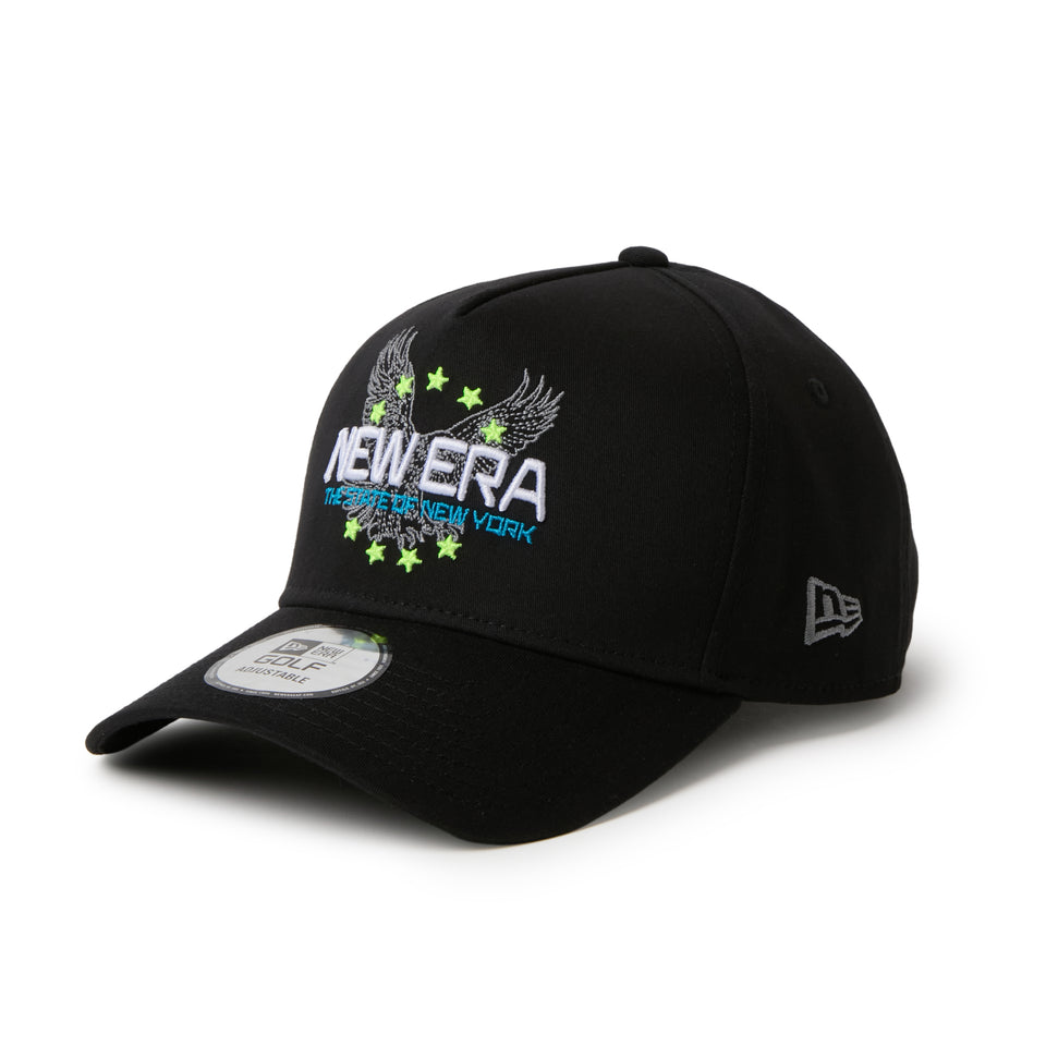 9FORTY A-Frame ストレッチコットン ウォッシャブル Eagle ブラック | ゴルフ | NEW ERA ニューエラ公式オンラインストア