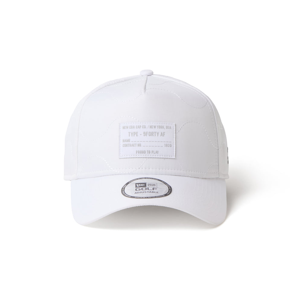 9FORTY A-Frame キルティング ウーブンラベル ホワイト|ゴルフ | NEW ERA ニューエラ公式オンラインストア