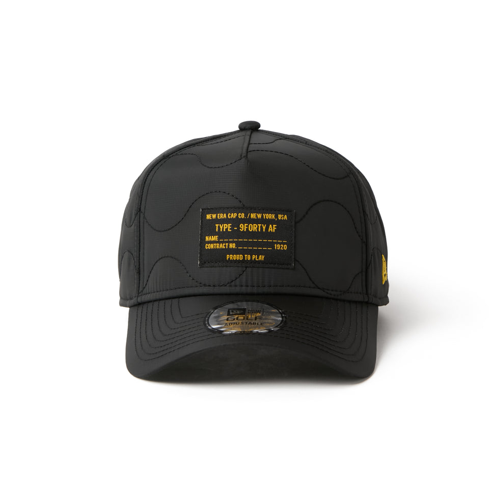 9FORTY A-Frame キルティング ウーブンラベル ブラック|ゴルフ | NEW ERA ニューエラ公式オンラインストア