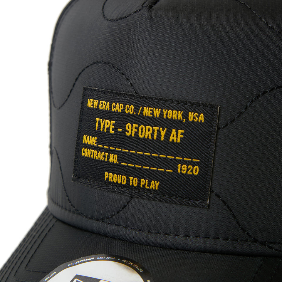 9FORTY A-Frame キルティング ウーブンラベル ブラック|ゴルフ | NEW ERA ニューエラ公式オンラインストア