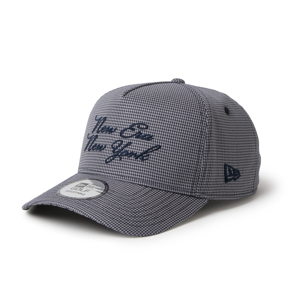 9FORTY A-Frame NEW ERA NEW YORK スクリプトロゴ ハウンズトゥース ネイビー|ゴルフ | NEW ERA ニューエラ公式オンラインストア