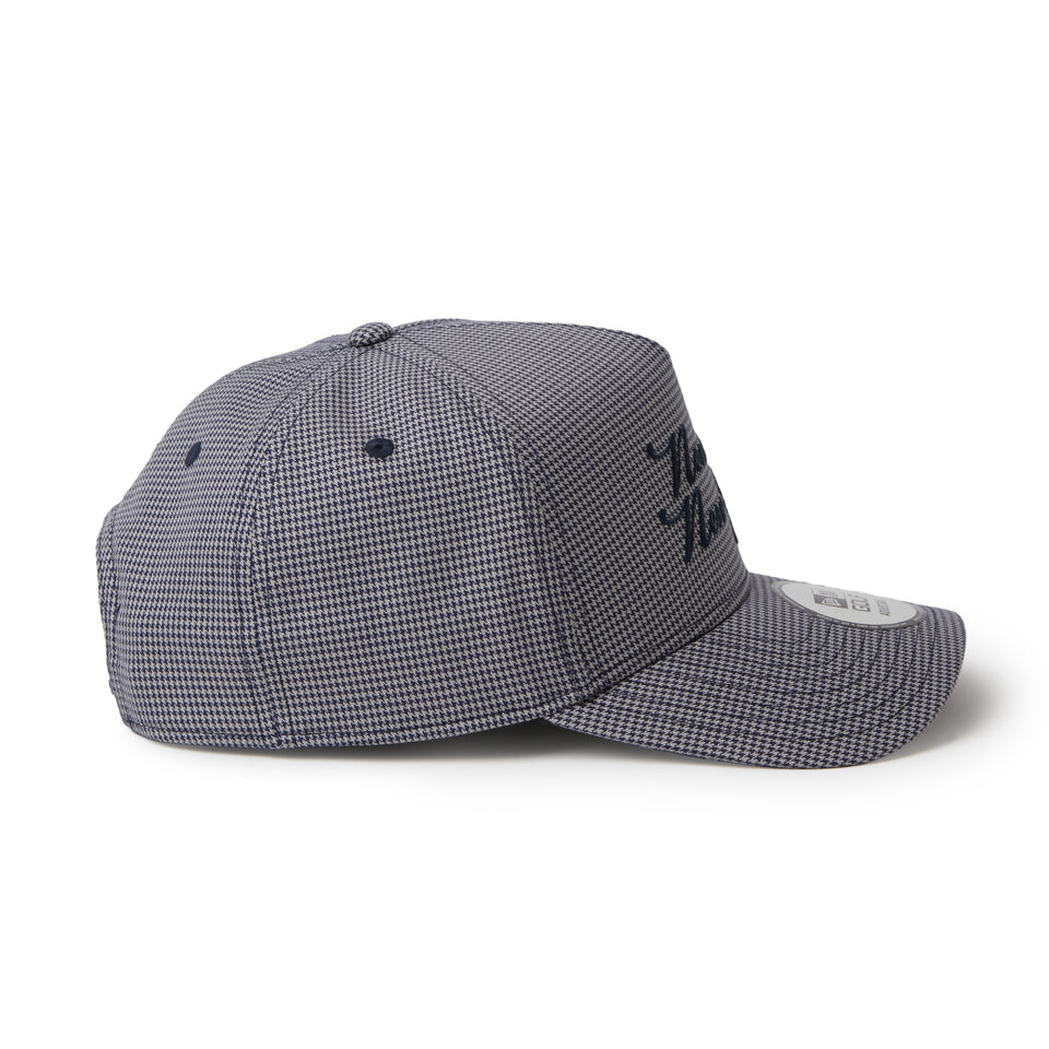 9FORTY A-Frame NEW ERA NEW YORK スクリプトロゴ ハウンズトゥース ネイビー|ゴルフ | NEW ERA ニューエラ公式オンラインストア