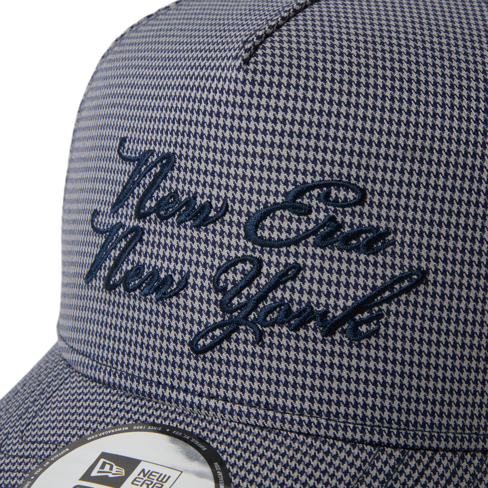9FORTY A-Frame NEW ERA NEW YORK スクリプトロゴ ハウンズトゥース ネイビー|ゴルフ | NEW ERA ニューエラ公式オンラインストア