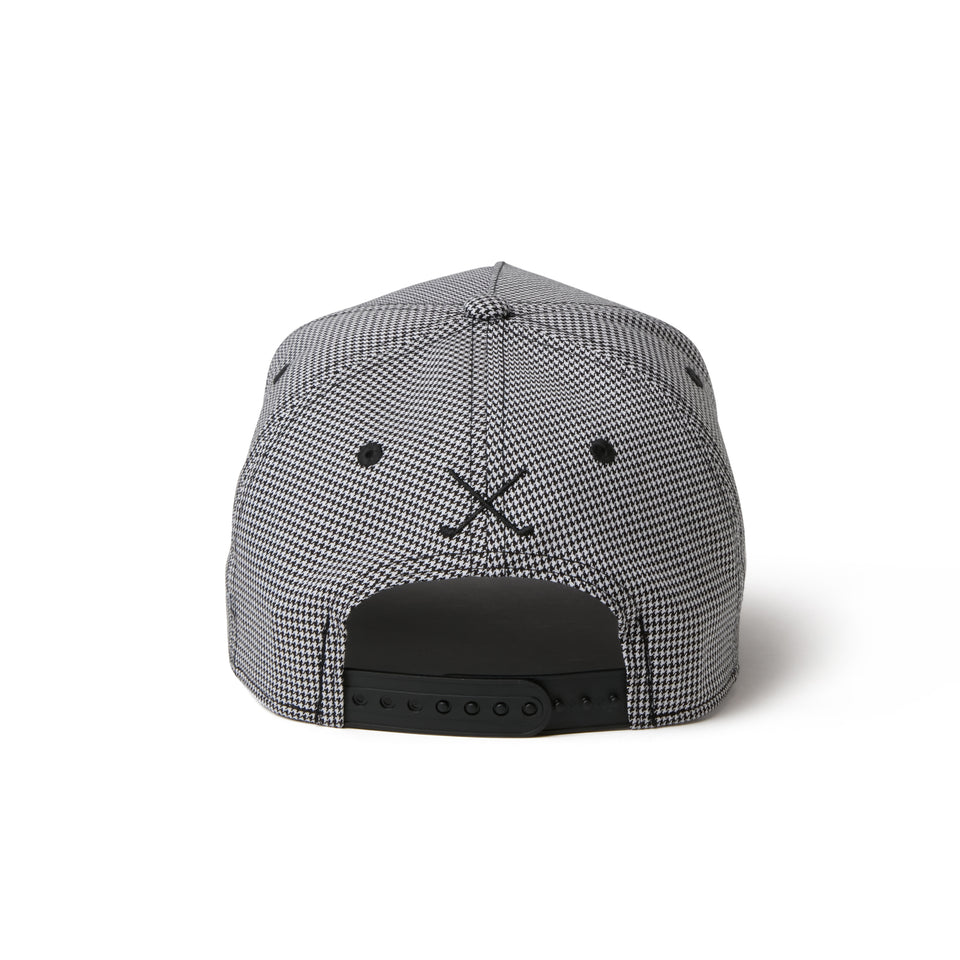 9FORTY A-Frame NEW ERA NEW YORK スクリプトロゴ ハウンズトゥース ブラック|ゴルフ | NEW ERA ニューエラ公式オンラインストア