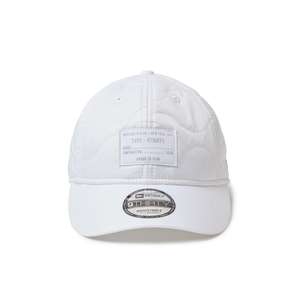 9THIRTY キルティング ウーブンラベル ホワイト|ゴルフ | NEW ERA ニューエラ公式オンラインストア