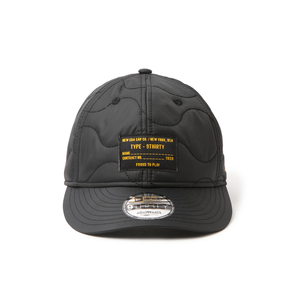 9THIRTY キルティング ウーブンラベル ブラック|ゴルフ | NEW ERA ニューエラ公式オンラインストア