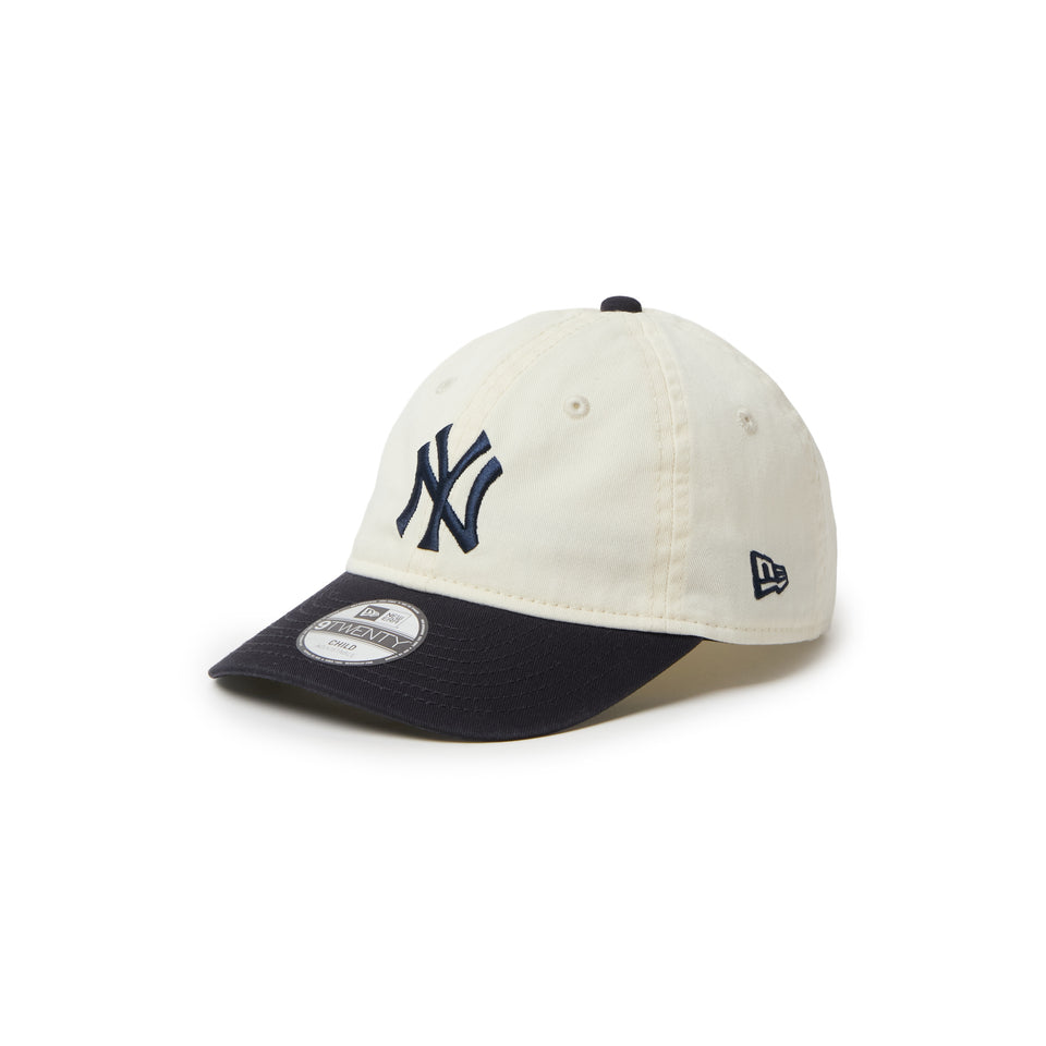 キッズ Child 9TWENTY MLB 2-Tone ニューヨーク・ヤンキース クロームホワイト/ネイビー | NEW ERA ニューエラ公式オンラインストア