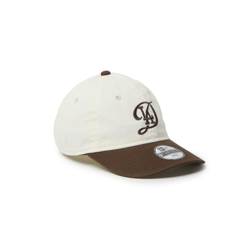 キッズ Child 9TWENTY MLB 2-Tone ロサンゼルス・ドジャース シティーコネクトロゴ クロームホワイト/ウォルナット | NEW ERA ニューエラ公式オンラインストア