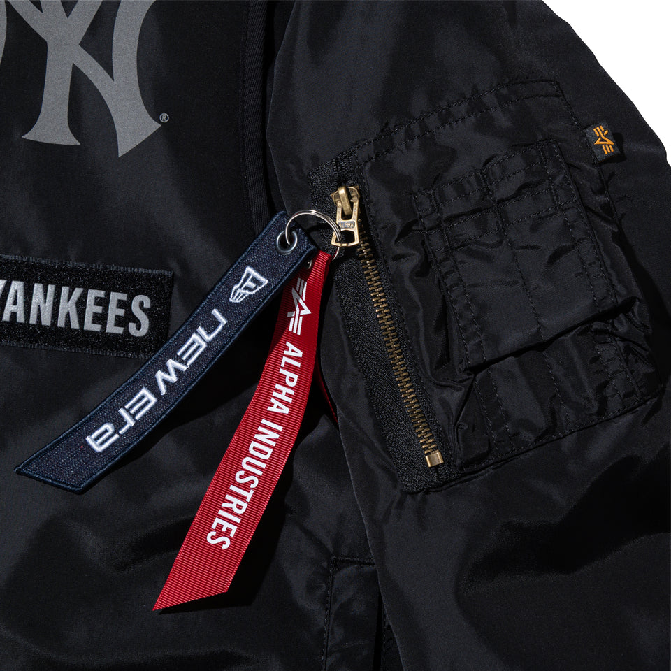 MA-1 2in1 フライトジャケット & ベスト Alpha Industries ニューヨーク・ヤンキース ブラック