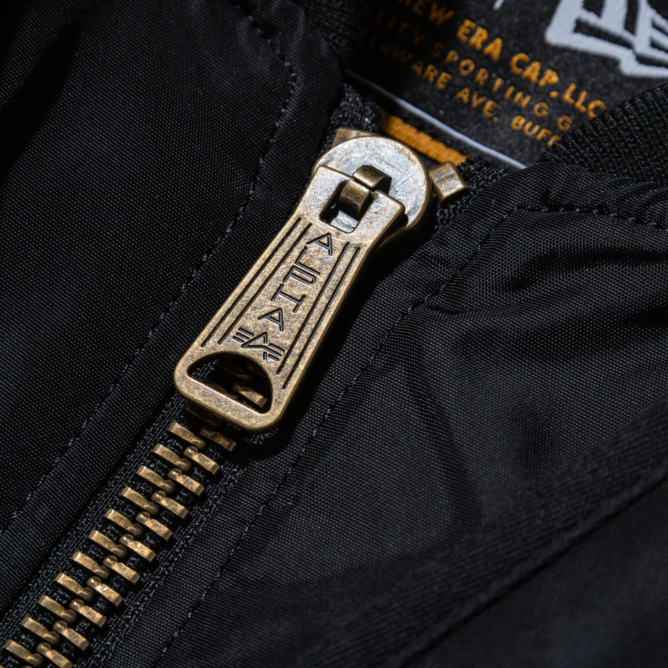 MA-1 2in1 フライトジャケット & ベスト Alpha Industries ニューヨーク・ヤンキース ブラック