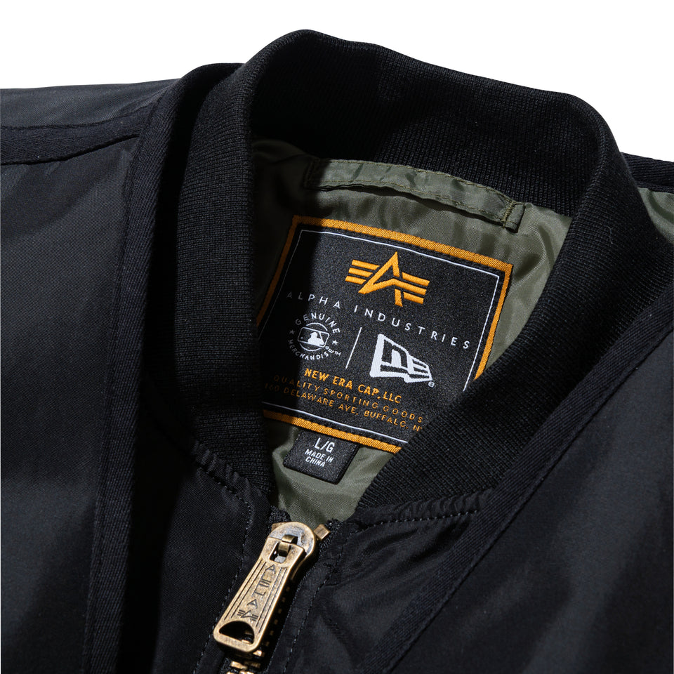 MA-1 2in1 フライトジャケット & ベスト Alpha Industries ニューヨーク・ヤンキース ブラック