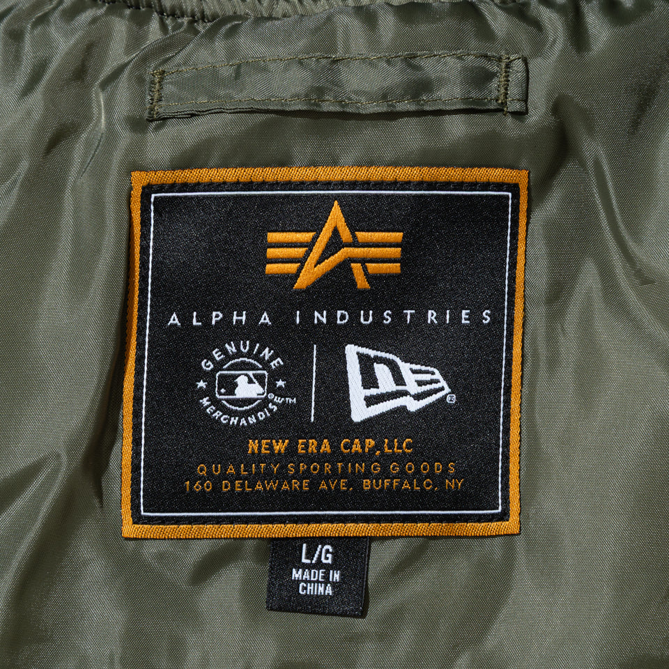MA-1 2in1 フライトジャケット & ベスト Alpha Industries ニューヨーク・ヤンキース ブラック
