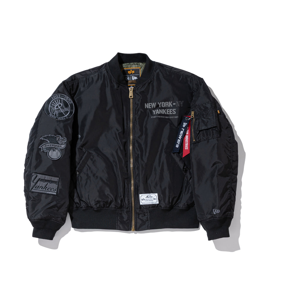 MA-1 2in1 フライトジャケット & ベスト Alpha Industries ニューヨーク・ヤンキース ブラック