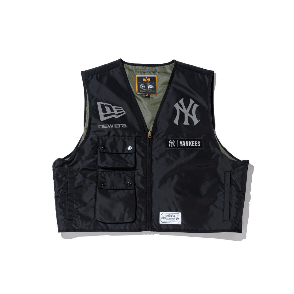 MA-1 2in1 フライトジャケット & ベスト Alpha Industries ニューヨーク・ヤンキース ブラック