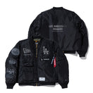 MA-1 2in1 フライトジャケット & ベスト Alpha Industries ロサンゼルス・ドジャース ブラック