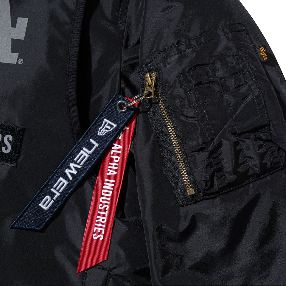 MA-1 2in1 フライトジャケット & ベスト Alpha Industries ロサンゼルス・ドジャース ブラック