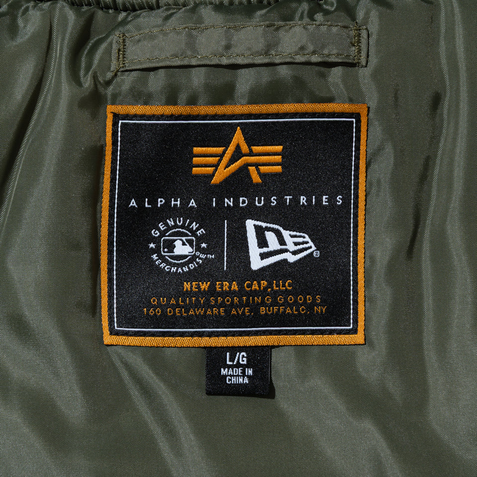 MA-1 2in1 フライトジャケット & ベスト Alpha Industries ロサンゼルス・ドジャース ブラック