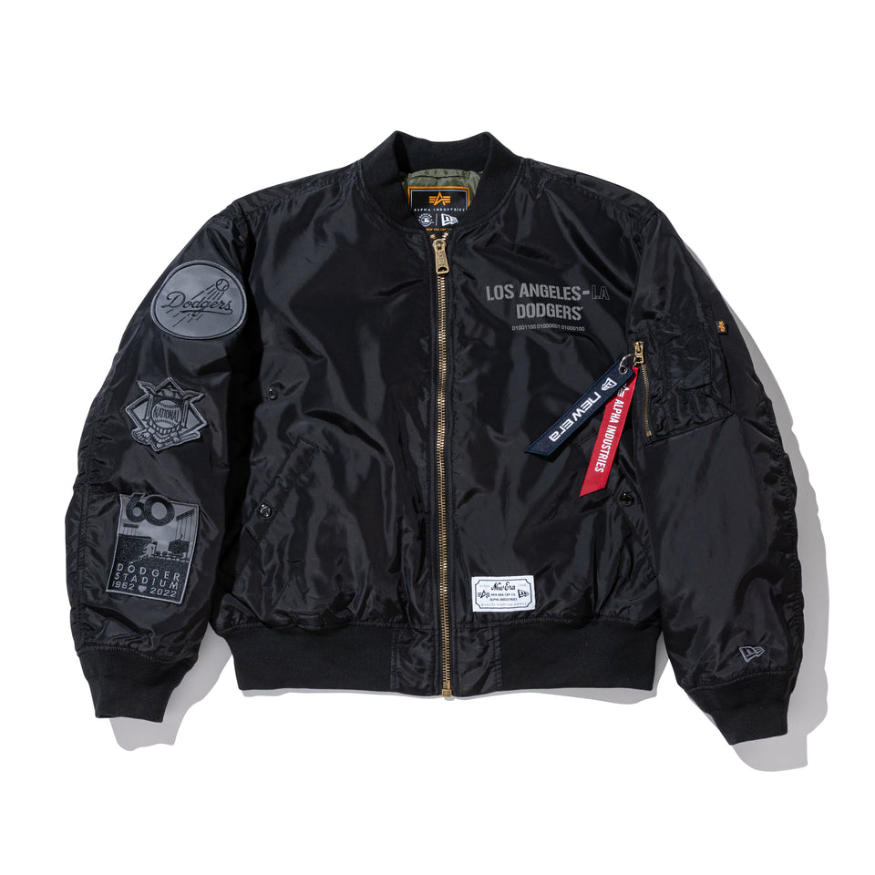 MA-1 2in1 フライトジャケット & ベスト Alpha Industries ロサンゼルス・ドジャース ブラック