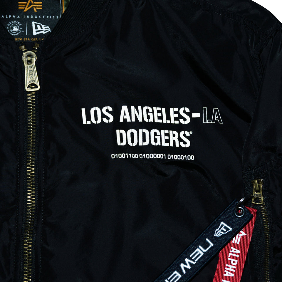 MA-1 2in1 フライトジャケット & ベスト Alpha Industries ロサンゼルス・ドジャース ブラック