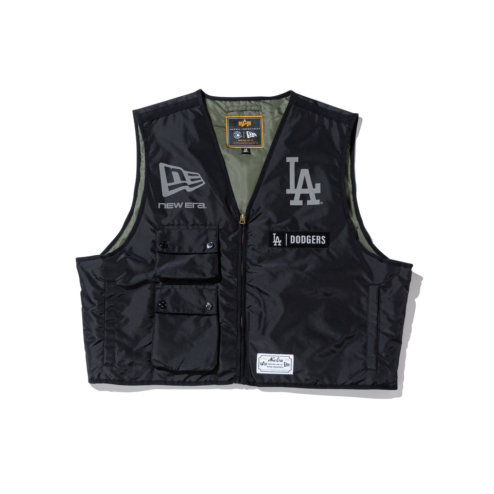 MA-1 2in1 フライトジャケット & ベスト Alpha Industries ロサンゼルス・ドジャース ブラック