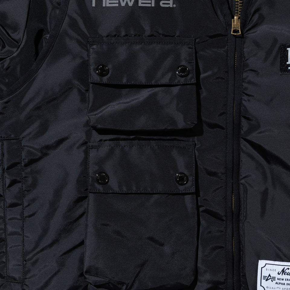 MA-1 2in1 フライトジャケット & ベスト Alpha Industries ロサンゼルス・ドジャース ブラック