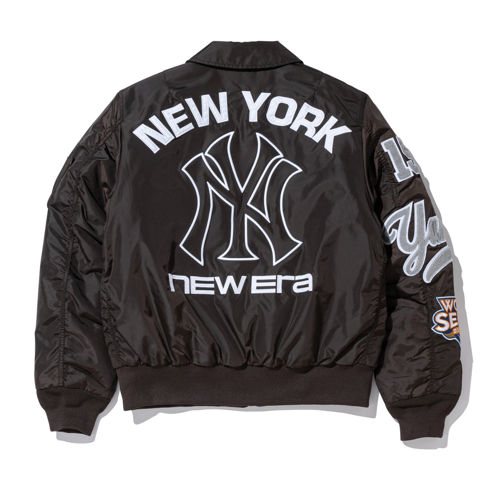 MA-1 フライトジャケット Alpha Industries ニューヨーク・ヤンキース ブラウン